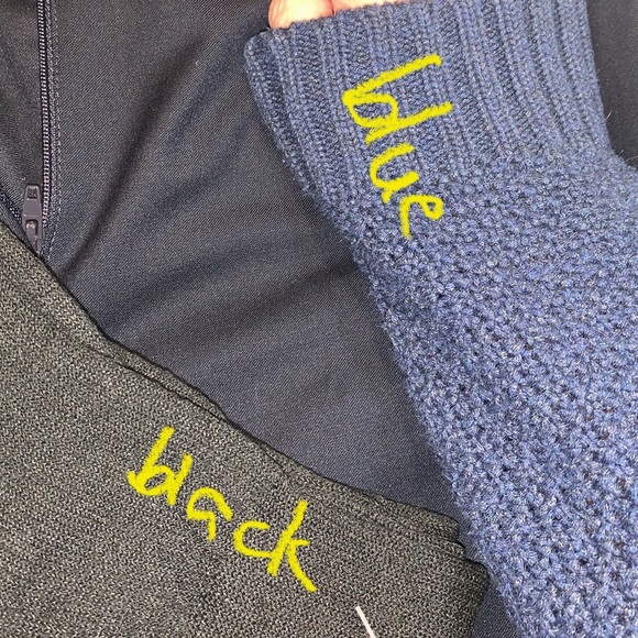 SALE!! Cuffed high rise trousers long blue black JNY - Picture 4 of 10